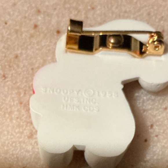 Hallmark White and Red Be Mine Brooch Rare 1958 - Picture 2 of 3